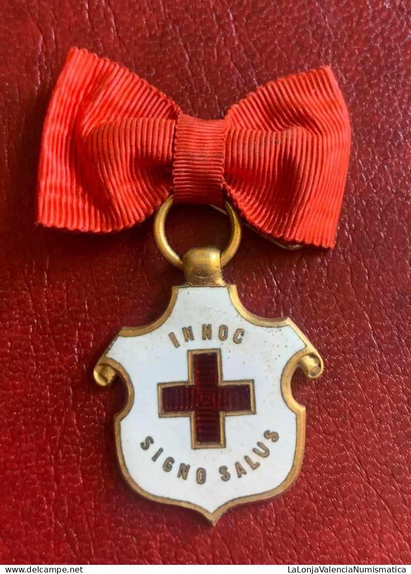 España Medalla Alfonso XIII Cruz Roja Damas 1926 - Autres & Non Classés
