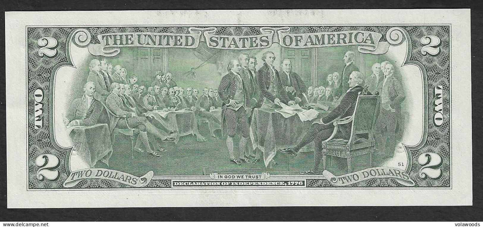 USA - Banconota Non Circolata FdS UNC Da 2 Dollari P-538C Philadelphia In Folder - 2013 #19 - Federal Reserve (1928-...)