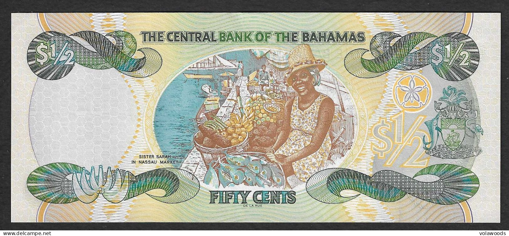 Bahamas - Banconota Non Circolata FdS UNC Da 1/2 Dollaro P-68a - 2001 #19 - Bahama's