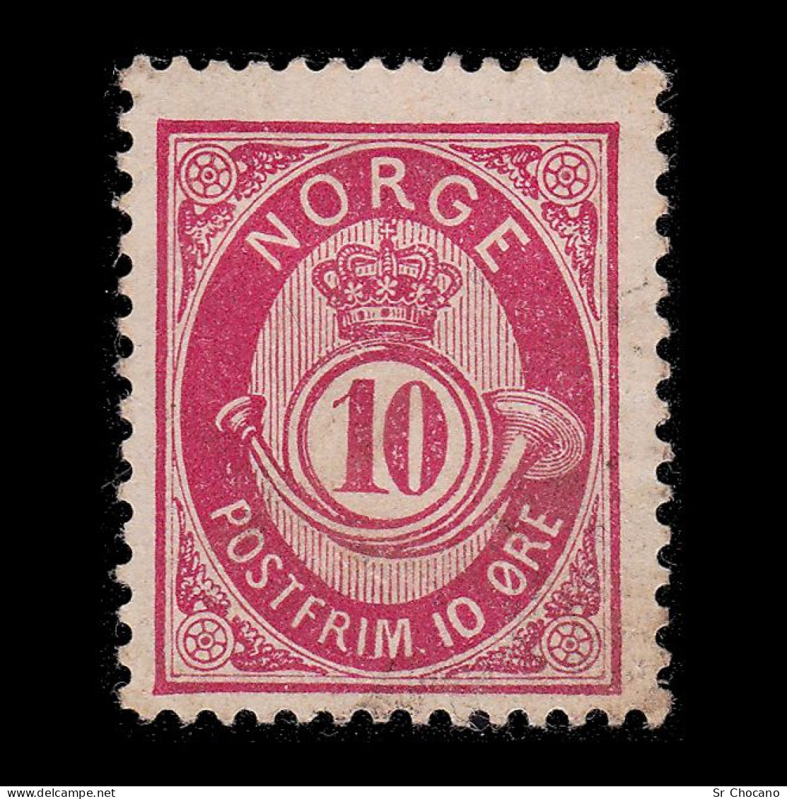 NORWAY.1882/93.10o Rose.Scott 40.MH - Neufs