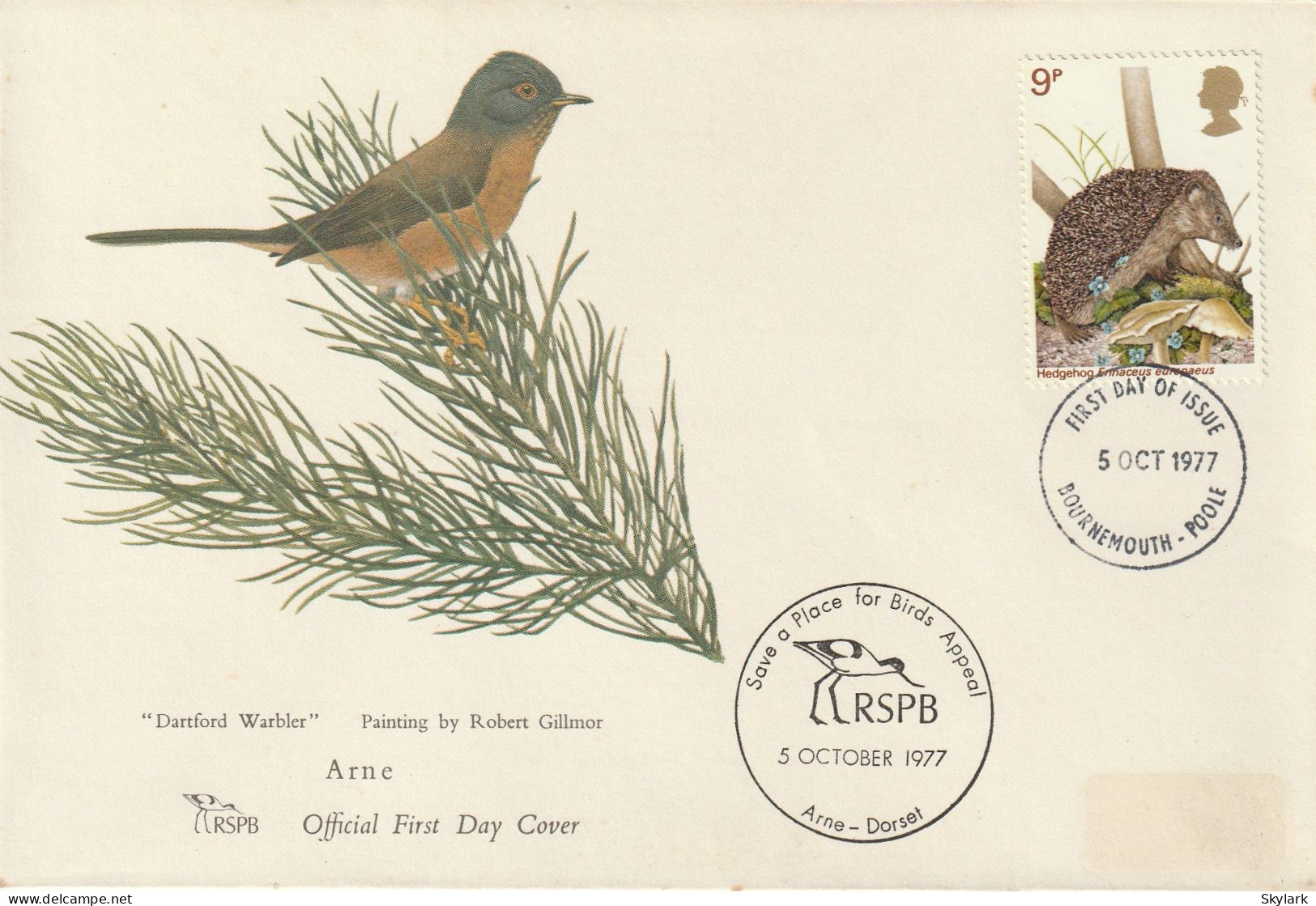 Great Britain   .   1977   .   "British Wildlife"   .   First Day Cover - 1 Stamp - 1971-1980 Decimal Issues