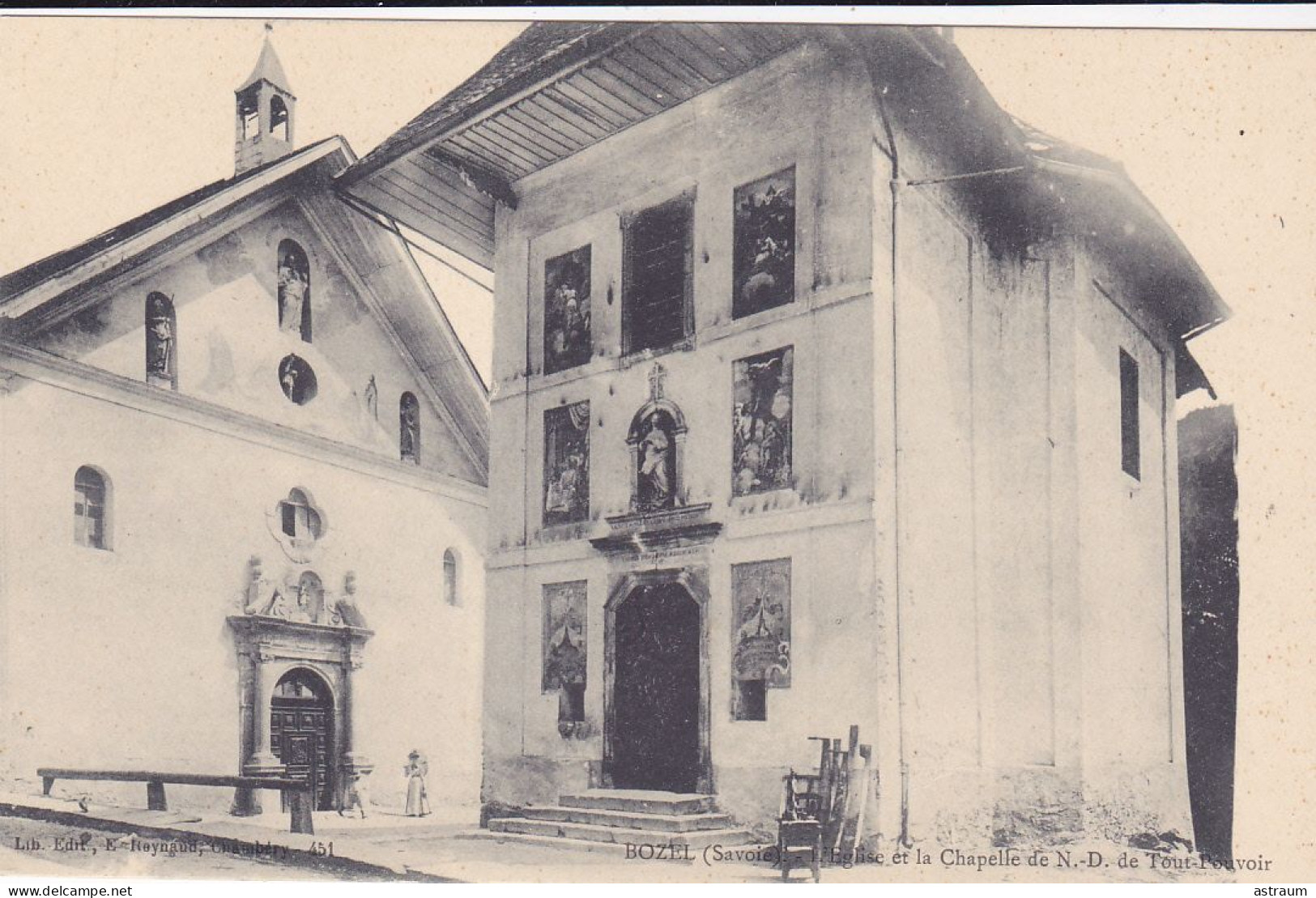 Cpa - 73 - Bozel - Eglise , Chapelle De N.D. De Tout Pouvoir -edi Reynaud N°451 - Bozel