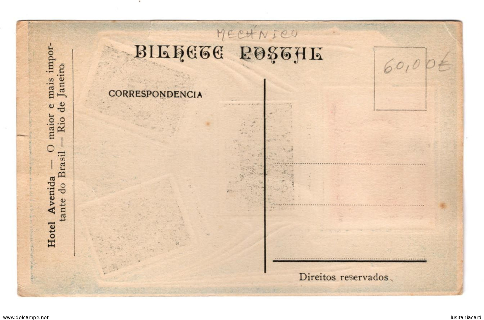 MINAS GERAIS - MECANICO - Lembrança Do Estado De Minas Gerais. Belgica - Brasil SALVE 1920 - ...carte Postale - Belo Horizonte