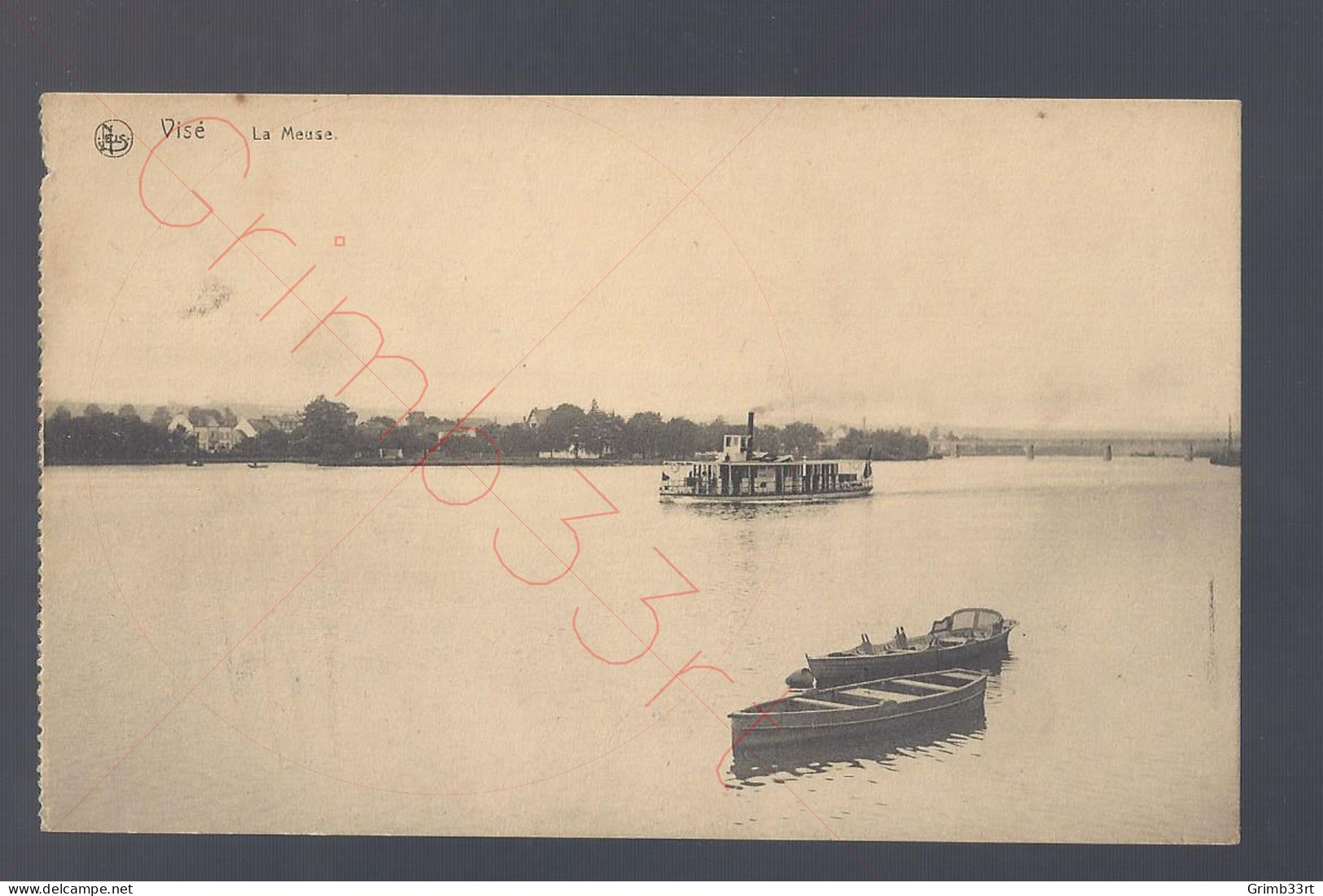 Visé - La Meuse - Postkaart - Wezet