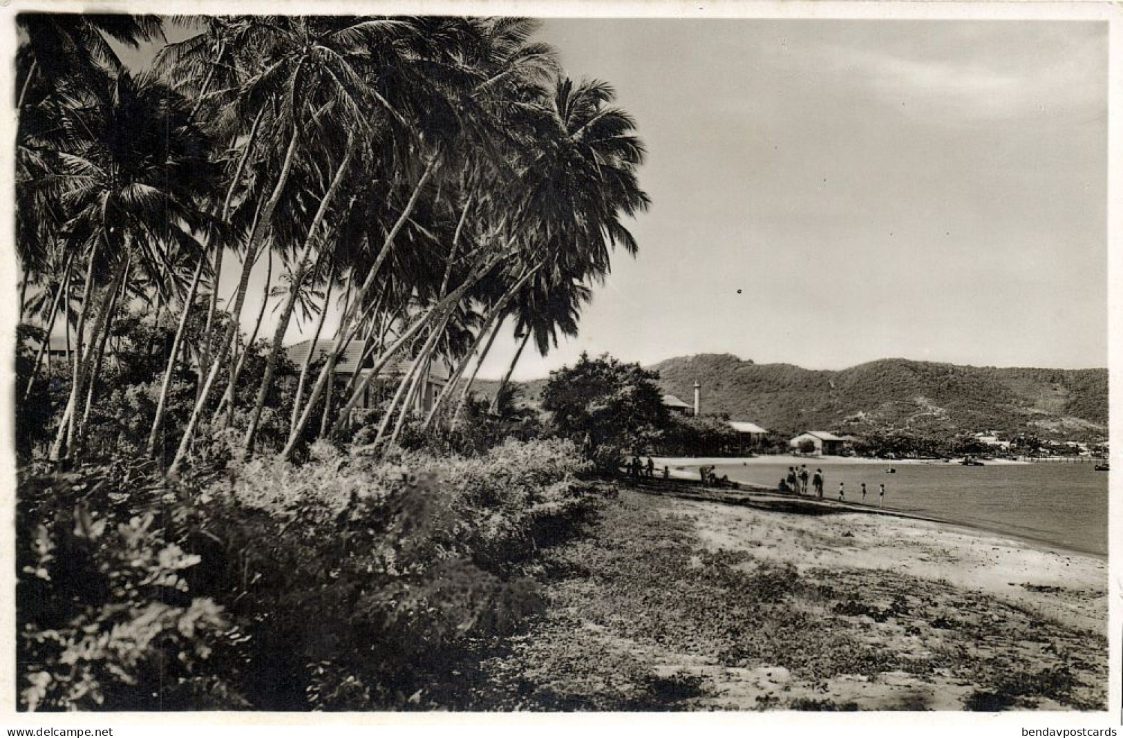 Colombia, BARRANQUILLA, Playa Miramar En Pto. Colombia (1951) RPPC Postcard - Colombie