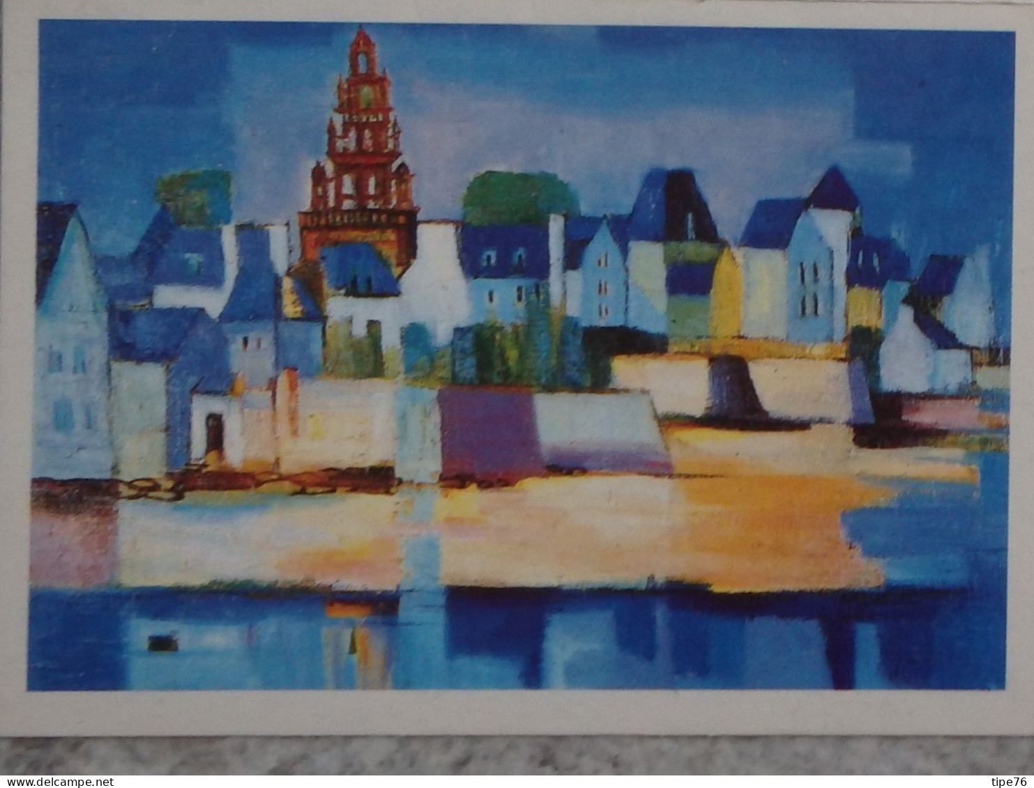 Petit Calendrier Poche 1987 Peinture Duret Roscoff Finistère - Fleuriste Nantes Loire Atlantique - Small : 1981-90