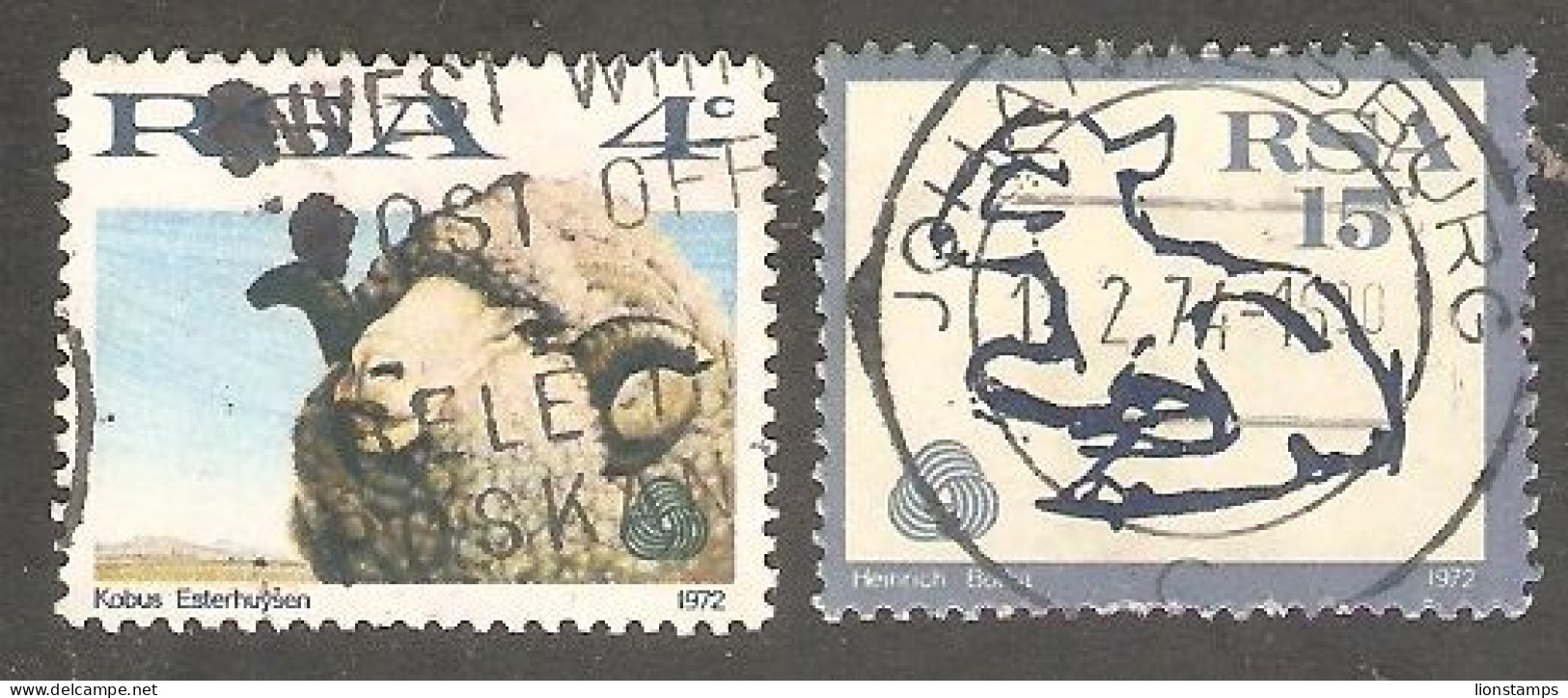 South Africa - Scott 371-372 - Used Stamps