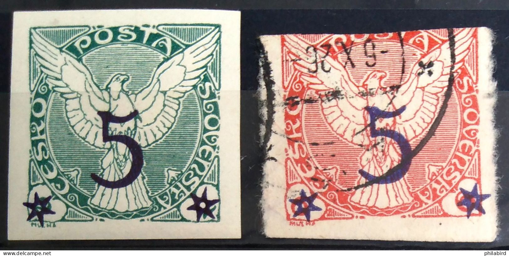 TCHECOSLOVAQUIE                       N° 12/13                         NEUF Et OBLITERE - Newspaper Stamps