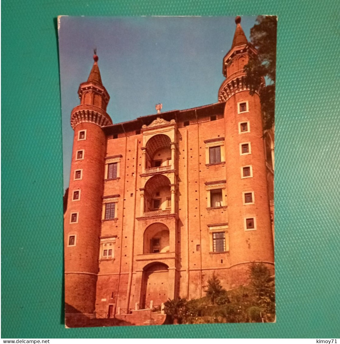 Cartolina Urbino - Palazzo Ducale - Facciata Principale "I Torricini". Viaggiata 1976 - Urbino