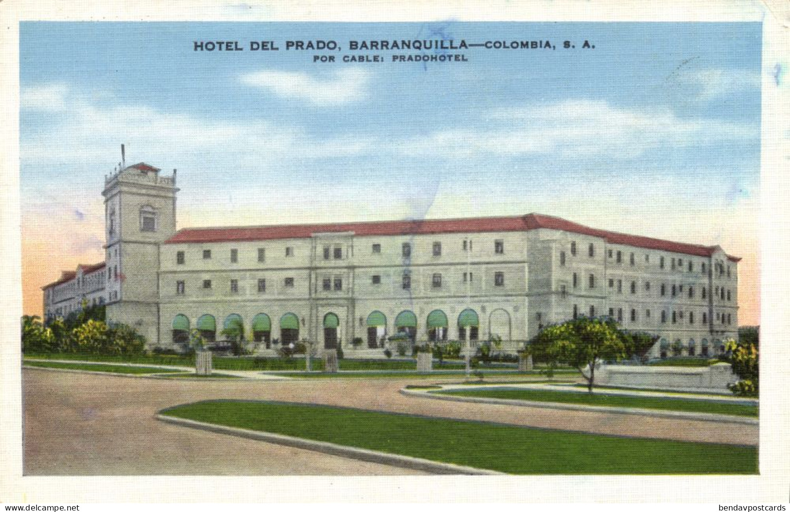 Colombia, BARRANQUILLA, Hotel Del Prado (1940s) Postcard - Colombie