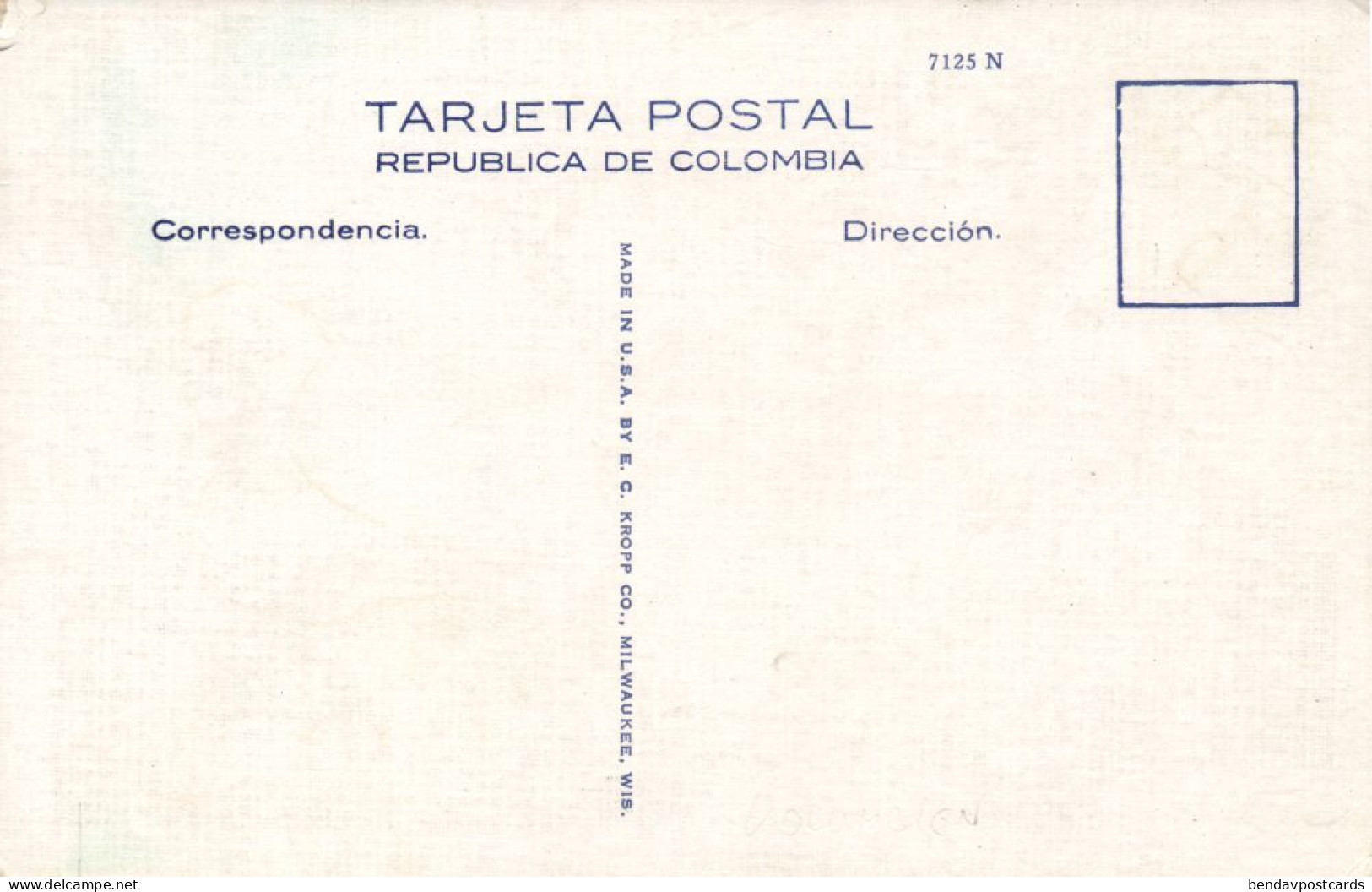 Colombia, BARRANQUILLA, Hotel Del Prado (1940s) Postcard - Colombie