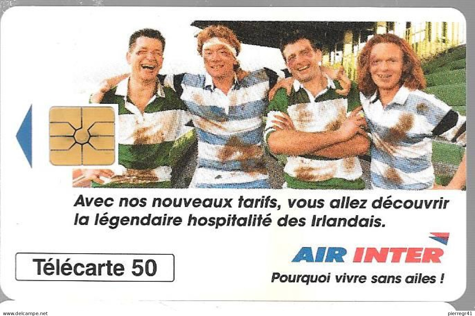 CARTE-PUCE-PRIVEE-PUBLIC-50U-EN733-GemA-09/93-AIR INTER IRLANDE-V°B39015001-R° Glacé-UTILISE-TBE-/RARE - 50 Unités   