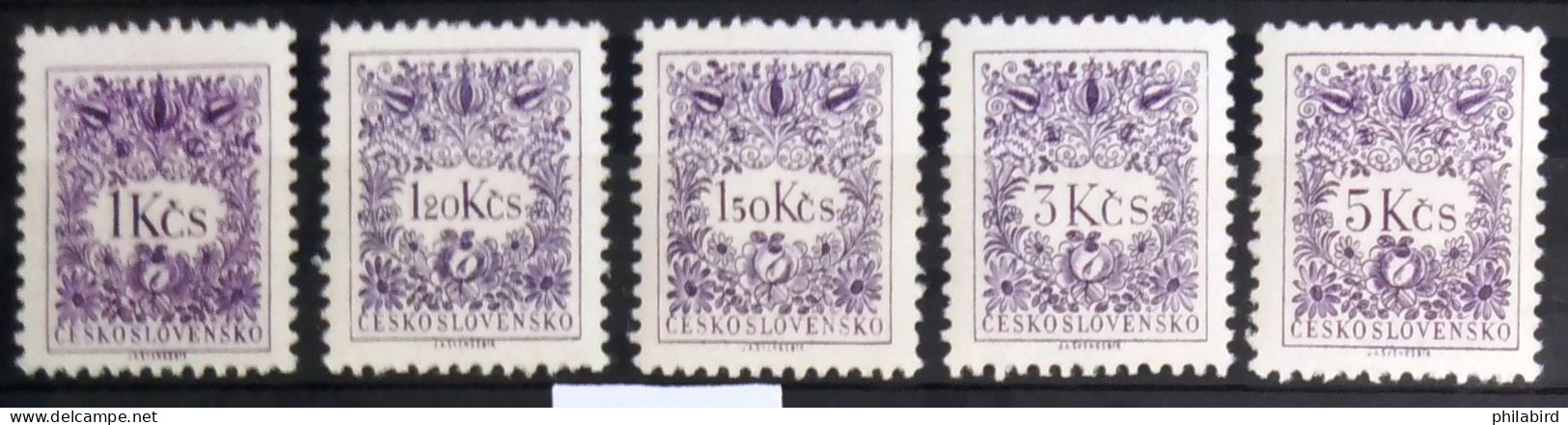 TCHECOSLOVAQUIE                       N°  97/101                       NEUF** - Postage Due