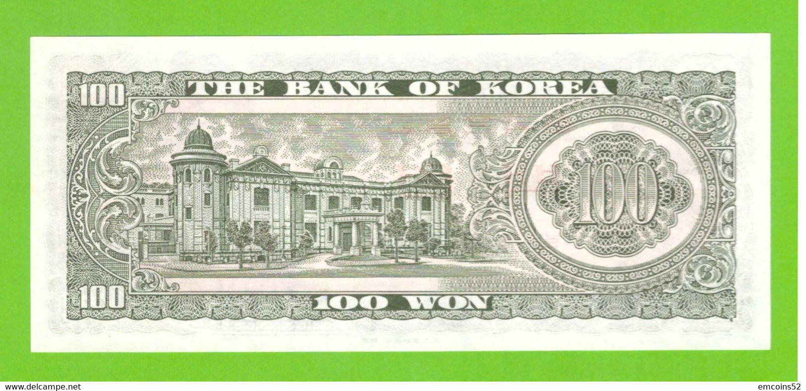 KOREA SOUTH 100 WON 1965 P-38 UNC - Corée Du Sud