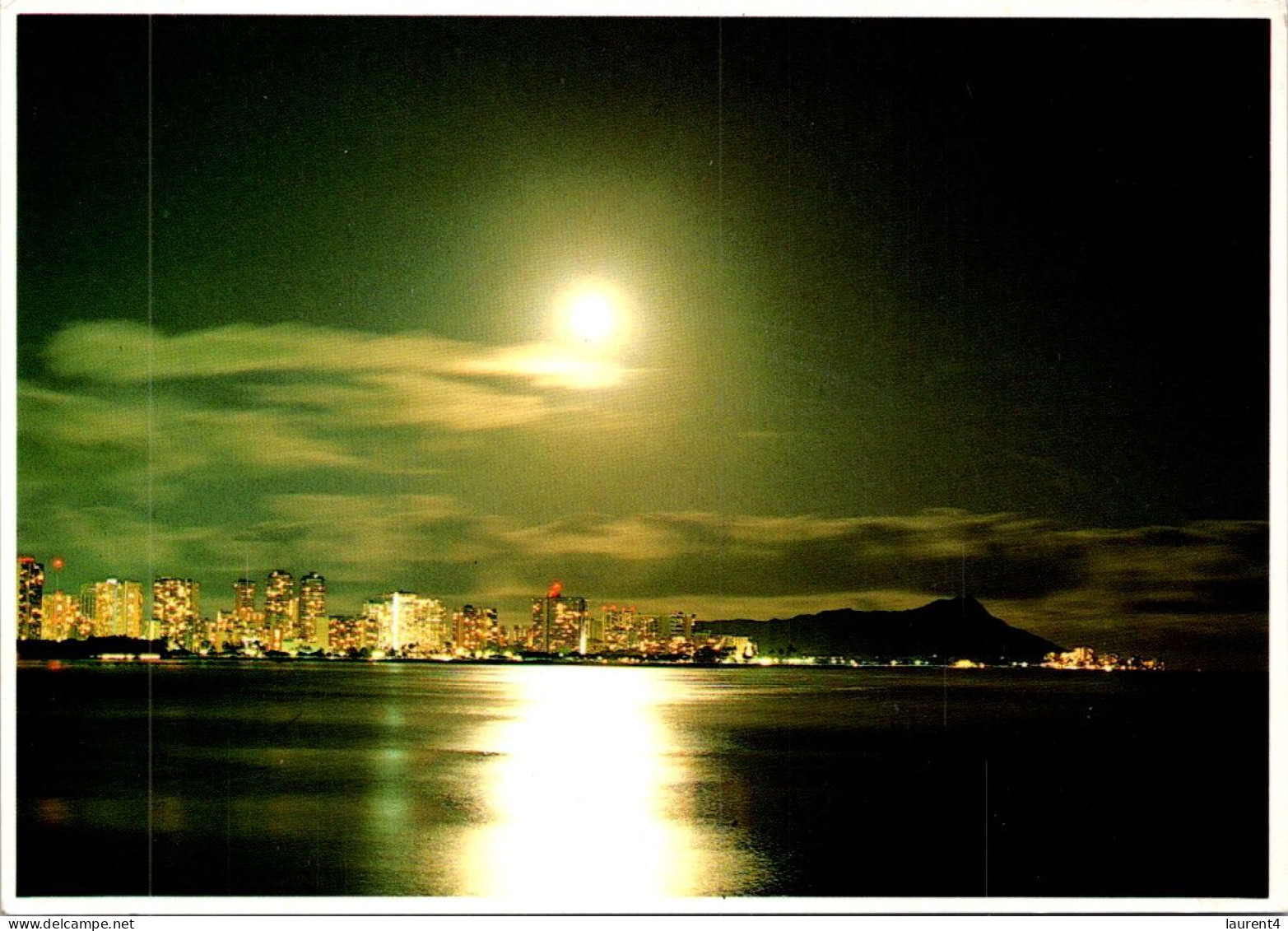 15-11-2023 (2 V 17) USA (posted To Australia 1988) Moonrise - Diamond Head Honolulu - Honolulu