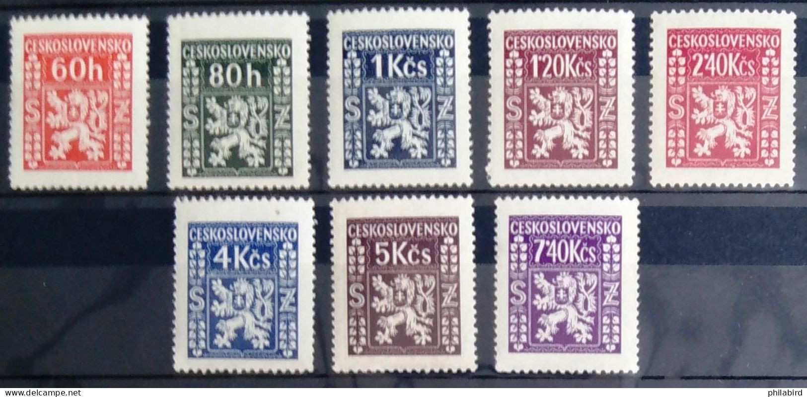 TCHECOSLOVAQUIE                       Service N° 8/15                      NEUF** - Timbres De Service