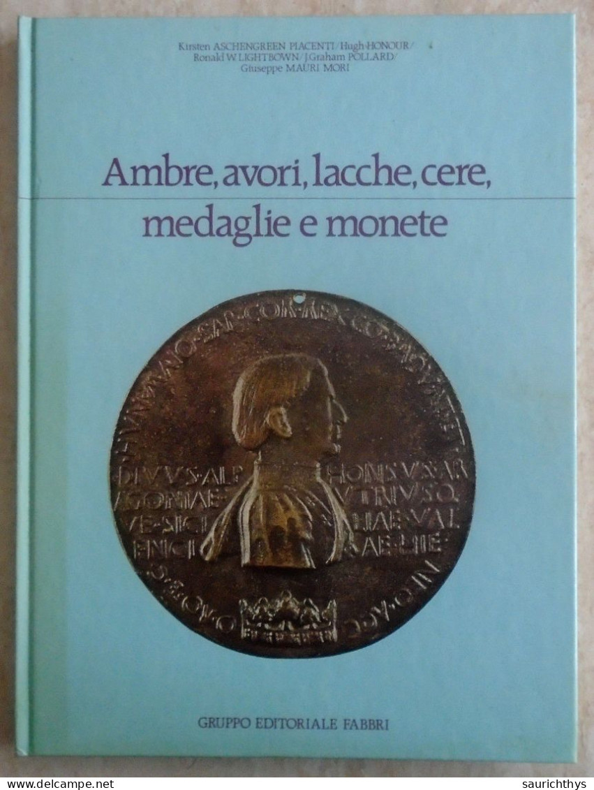 Libro Antiquariato Ambre Avori Lacche Cere Medaglie E Monete Gruppo Editoriale Fabbri - Kunst, Antiek