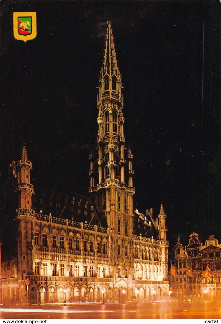 CPM - BRUXELLES - Hôtel De Ville La Nuit - Bruxelles La Nuit