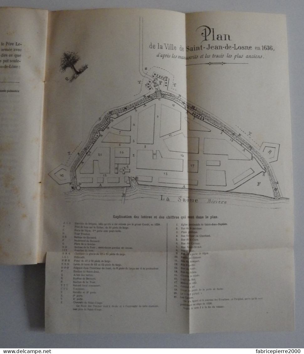 La Belle Défense De Saint-Jean-de-Losne En 1636 - Thomas Jobard 1886 EXCELLENT ETAT Côte D'Or - Bourgogne