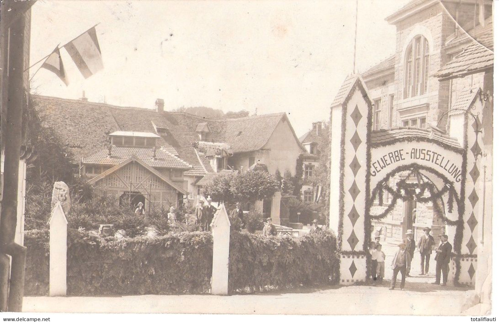 KANDER Landkreis Lörrach Gewerbe Ausstellung 21.9.1910 Gelaufen Original Private Fotokarte - Loerrach