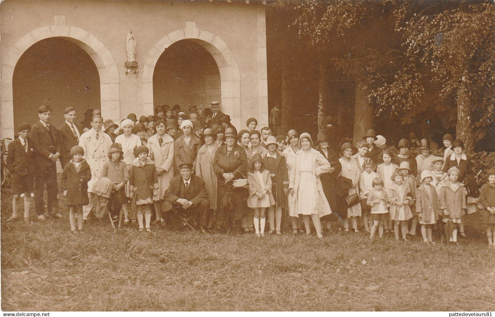 CPA-PHOTO Carte-Photo (52) CHATEAUVILLAIN Hameau D'ARC EN BARROIS Pèlerinage De Montrot (Animée) - Chateauvillain