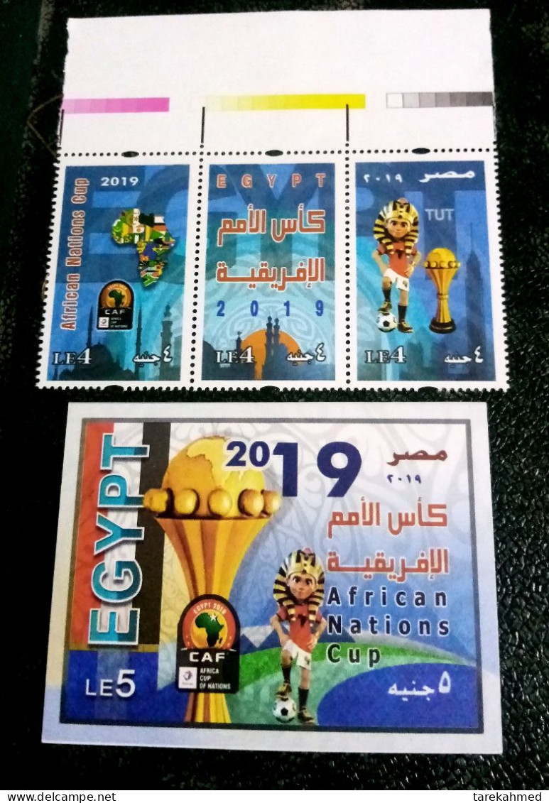 Egypt 2019, Complete SET & S/S Of The CAF African Nations Cup - MNH - Ungebraucht
