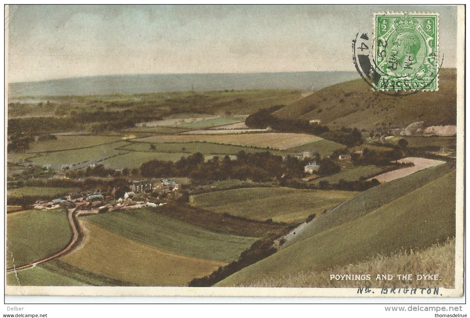 _5pk-844: Poynings And The Dyke N/ Brington..> Antwerp1929 - Southend, Westcliff & Leigh