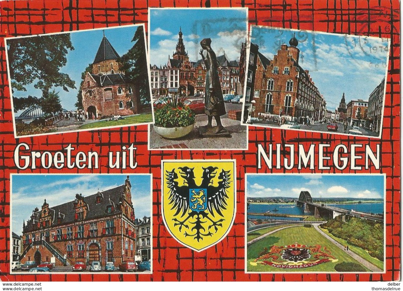 6Rm238: Groeten Uit NIJMEGEN > GENK +Onbekend ...+TERUG AAN AFZENDER+ .. 1974: V - Nijmegen