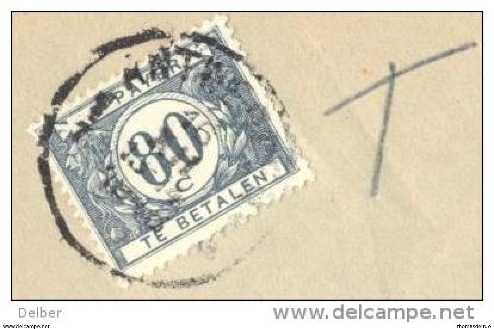 1p226: N° 762: * HERDERSEM *: Sterstempel +T: Getaxeerd: TX42: 1F ANTWERPEN 1^ 16 XII 1948 : Verhoging Posttarief: - 1948 Exportation