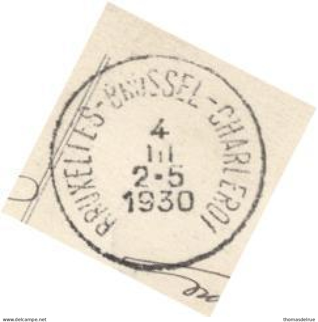 Ap22:BRUXELLES-BRUSSEL-CHARLEROI 4 III 2-5 1930 - Grenzübergangsstellen