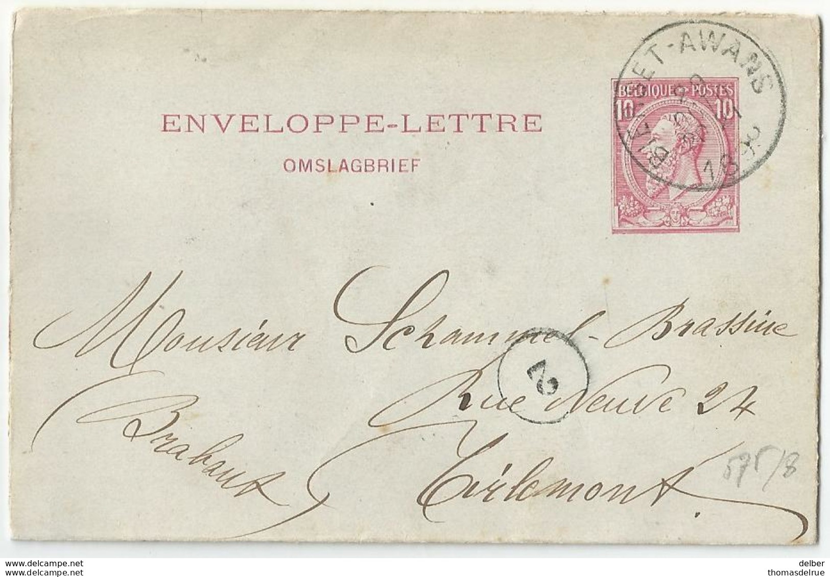 9Dp-450: BIERSET-AWANS : E9 > Tirlemont - Enveloppes-lettres