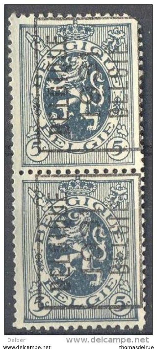 _4Wz592: N° 247A : BELGIQUE 1931 BELGIË: Paar - Typo Precancels 1929-37 (Heraldic Lion)