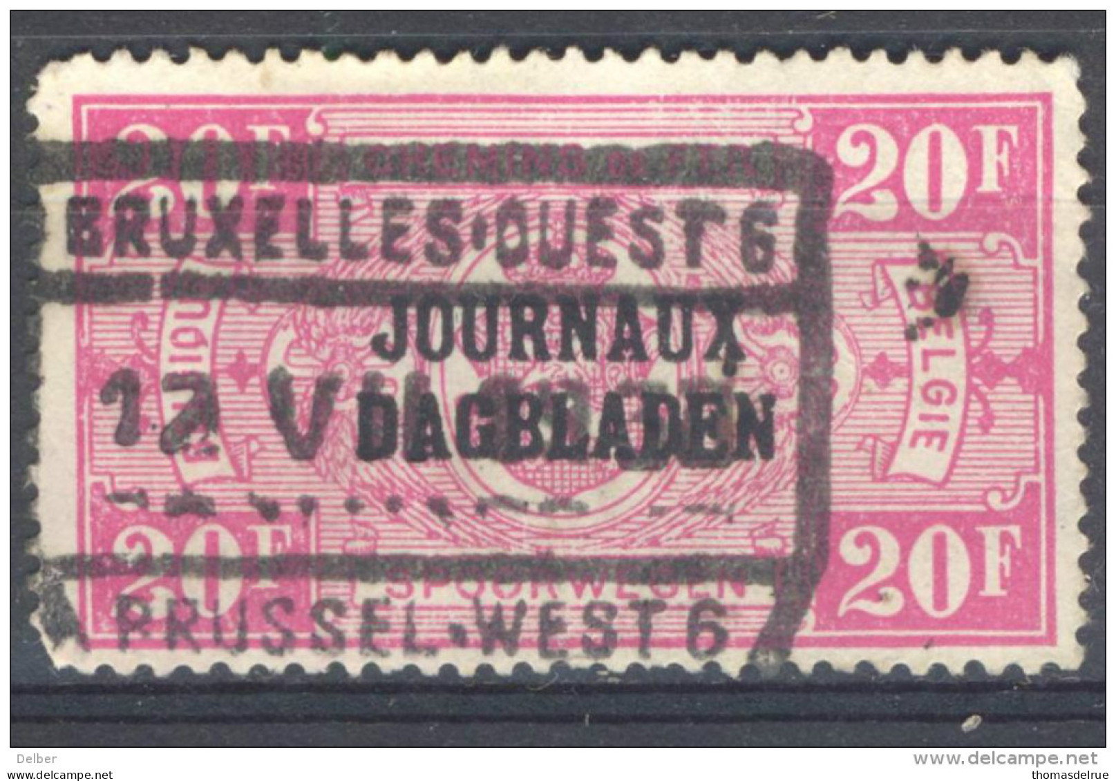 4Jj-588: N° JO36: BRUXELLES-OUEST 6 // BRUSSEL - WEST 6. - Zeitungsmarken [JO]