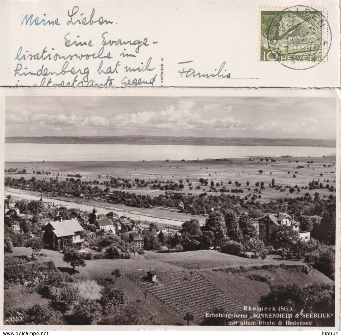 Rheineck - Erholungsheim Sonnenheim & Seeblick Mit Altem Rhein       Ca. 1940 - Rheineck