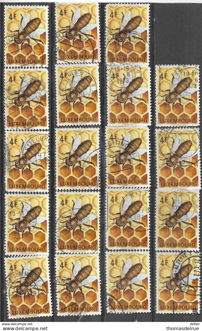 _3L-319: Lx:  Restje Van  19 Zegels:  N° 814: Bijen - Abeille... : .... Verder Uit Te Zoeken.. - Used Stamps