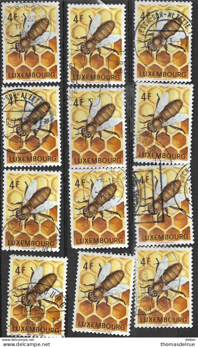 _3L-318: Lx:  Restje Van  12 Zegels:  N° 814: Bijen - Abeille... : .... Verder Uit Te Zoeken.. - Used Stamps