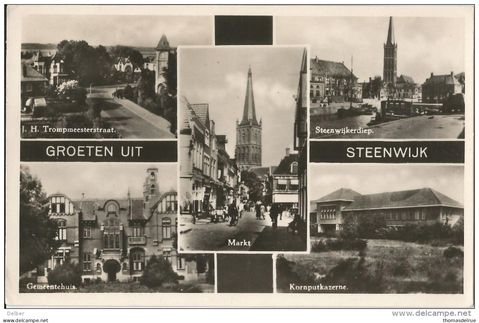 _5pk-240: GROETEN UIT STEENWIJK  : Verstuurd : 1951 - Steenwijk