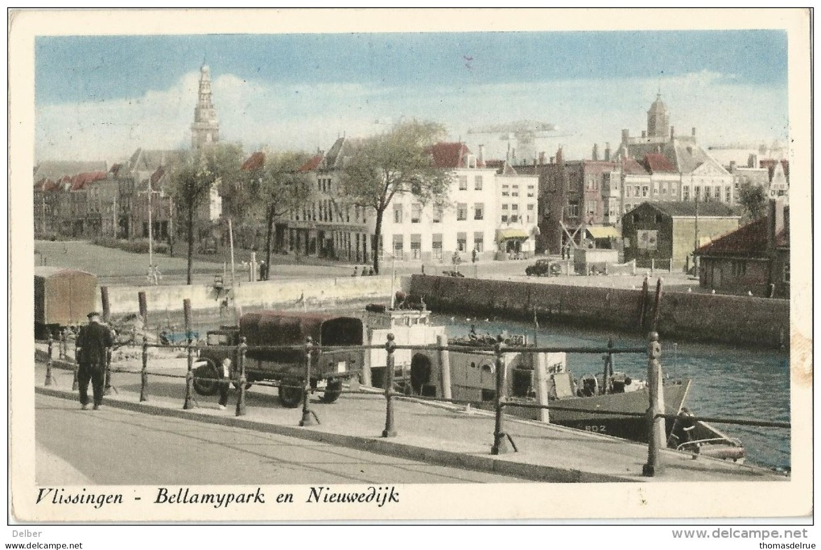 _5pk-241: VLISSINGEN- Bellamypark En Nieuwdijk  : Verstuurd > Ostende 1950 - Vlissingen