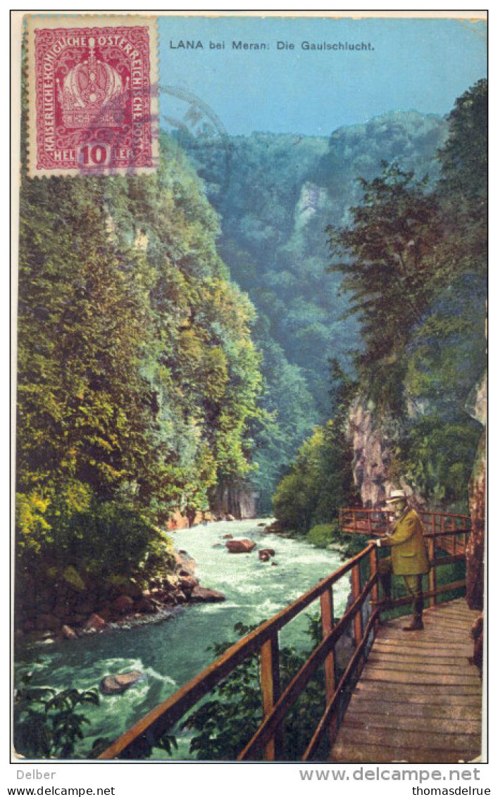 _5Pk965: N°146/ Lana Bei Meran: Die Gaulschlucht+ Cebsuur: FREIGEGEBEN..mil Post.... > Antwerpen Belgien - ...-1918 Préphilatélie