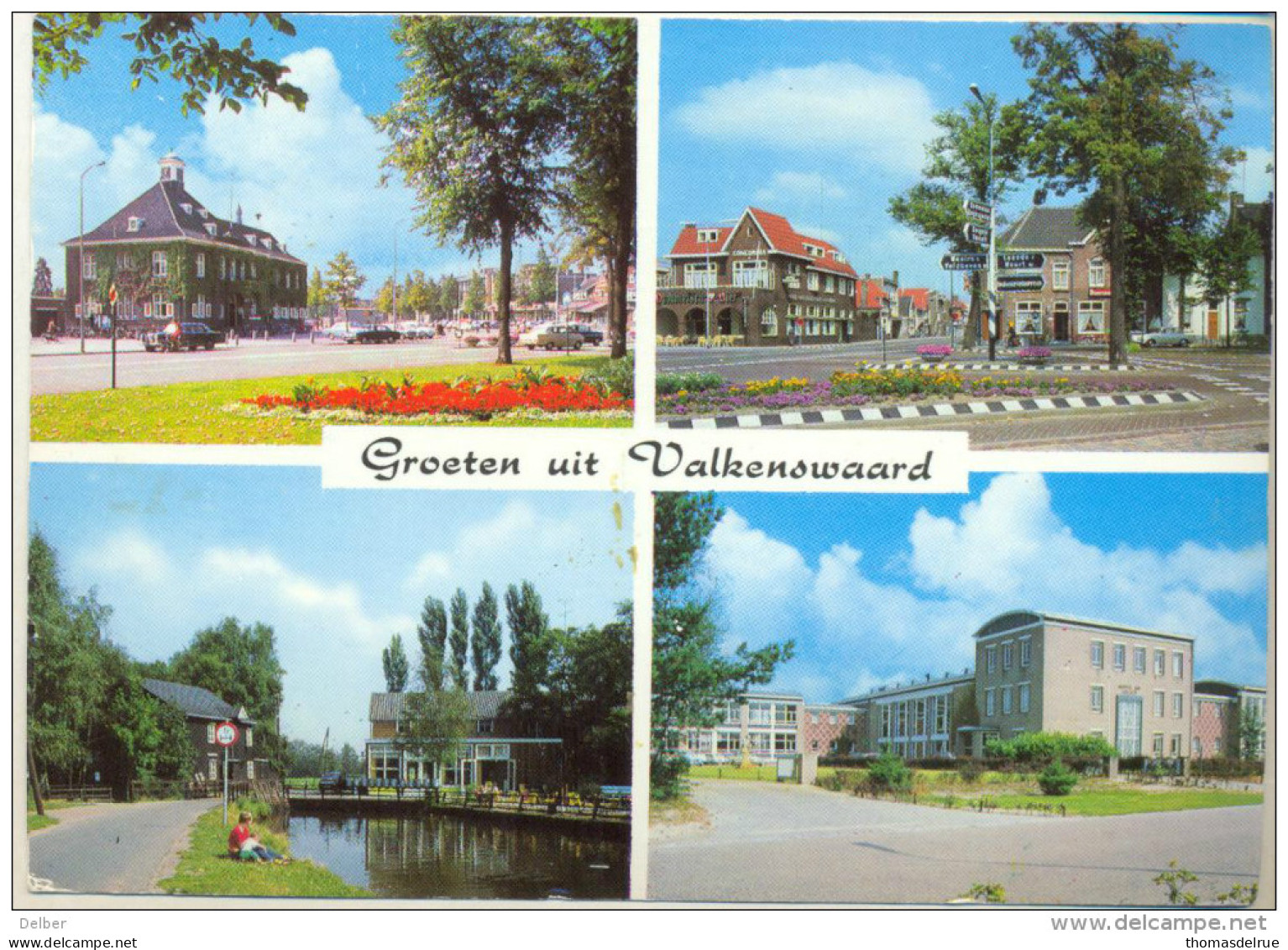 _4Cc811: Groeten Uit Valkenswaard.. Gemeentehuis  Vanbergse Molen Eindhovenseweg... De Postzegel Is Weg... - Valkenswaard