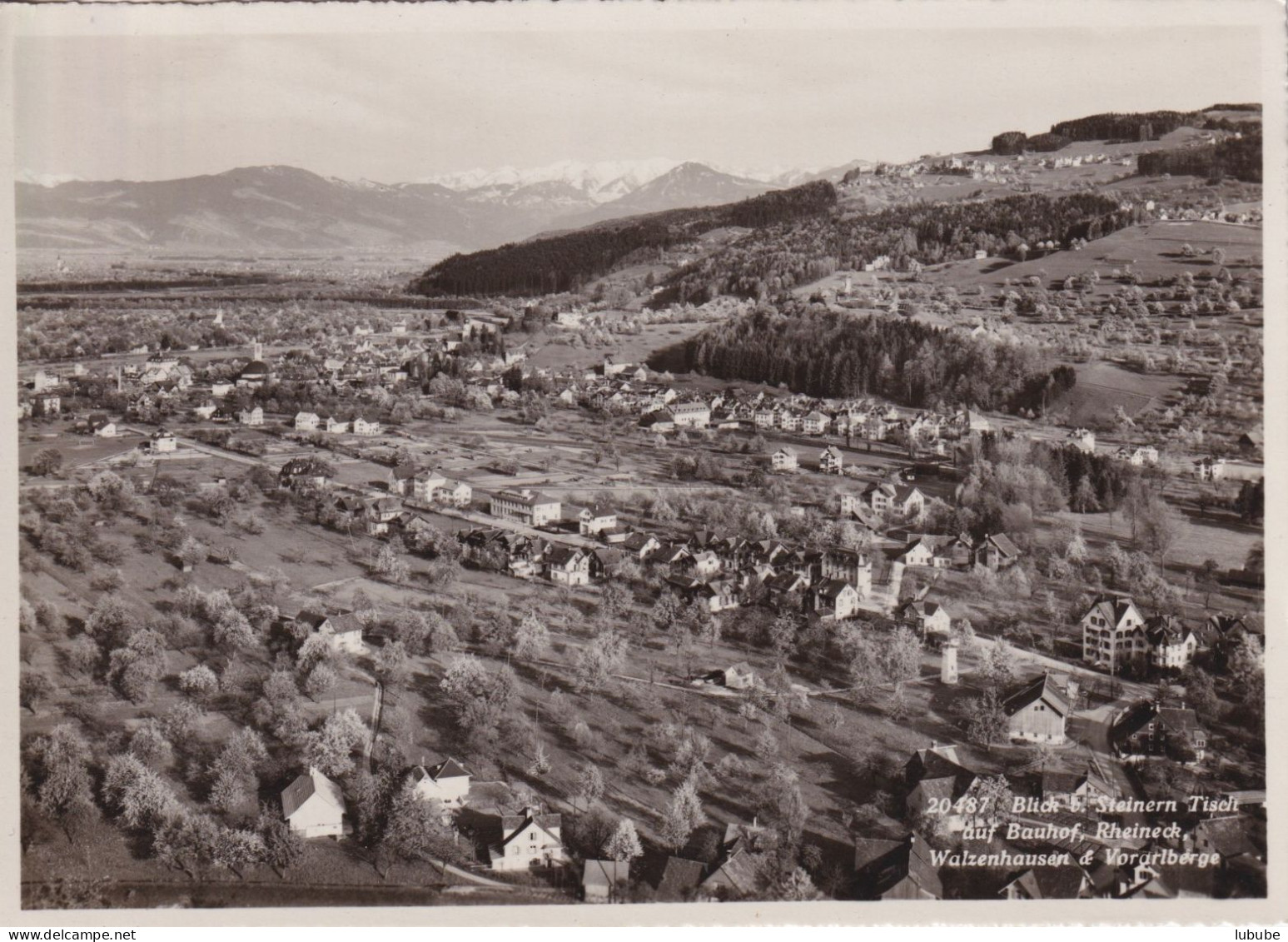 Rheineck - Blick Vom Steinern Tisch Auf Bauhof, Walzenhausen       Ca. 1940 - Rheineck