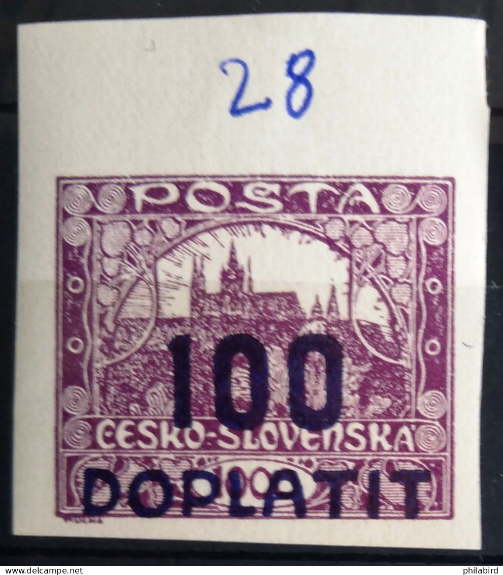 TCHECOSLOVAQUIE              TAXE  N° 28                  NEUF* - Timbres-taxe