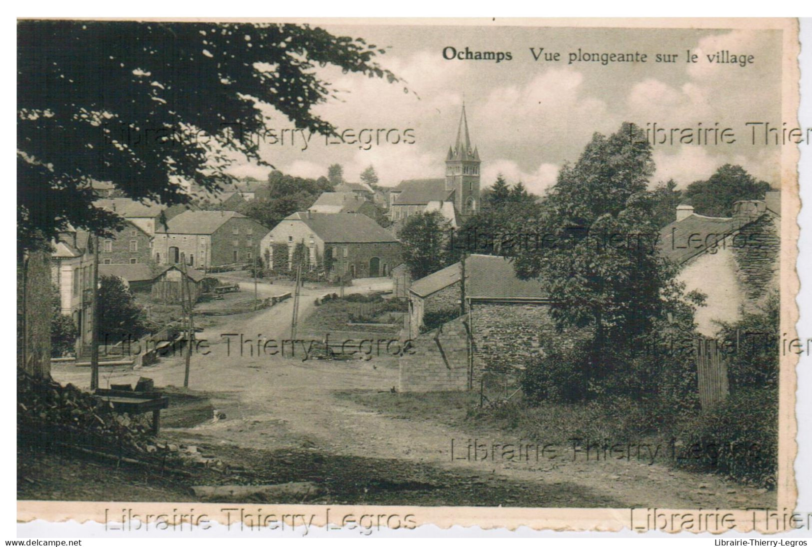 CPA Ochamps Vue Plongeante Sur Le Village  Ardennes Libin - Libin