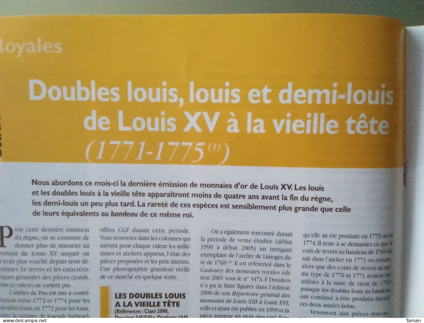 Numismatique & Change - Rome - Louis XV - 10 F Voltaire - 1814 1815 - Cote D'Ivoire - Français