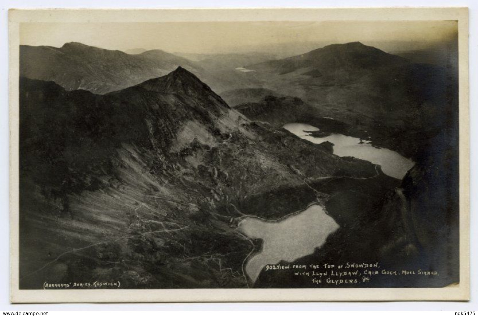 902. VIEW FROM THE TOP OF SNOWDON... (ABRAHAMS) - Caernarvonshire