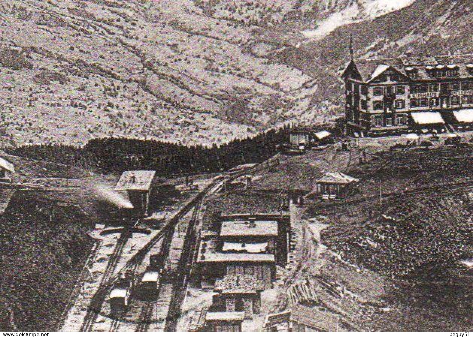 Berne. Wengen. Wengern-Alp. Kleine Scheidegg. Gare Et Kurhaus Bellevue. 1901 - Wengen