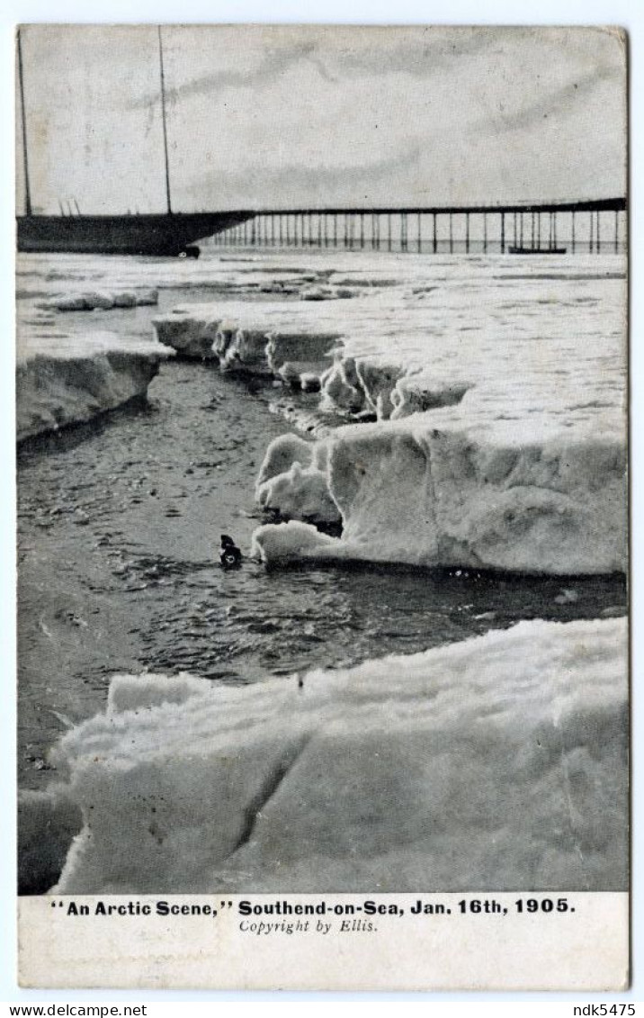 SOUTHEND ON SEA : AN ARTIC SCENE, JAN 16th, 1905 (ELLIS) / LONDON, BAKER STREET, BLANDFORD STREET (WREN) - Southend, Westcliff & Leigh