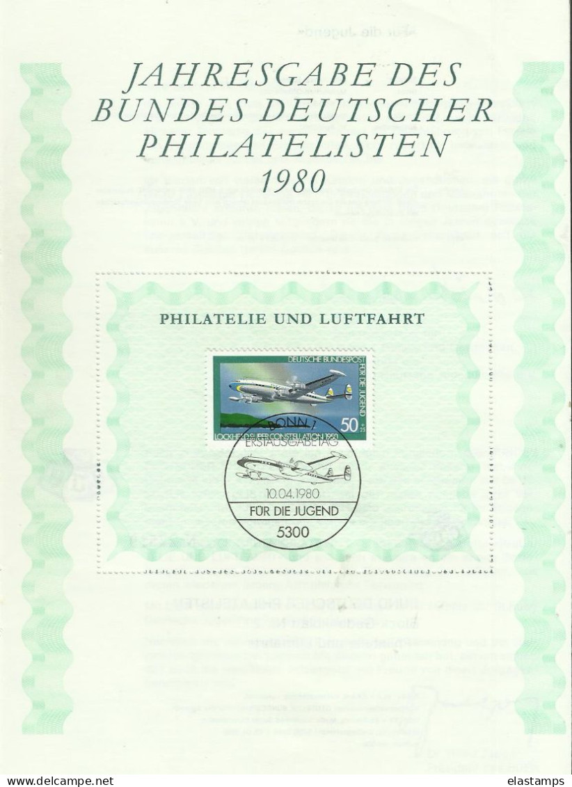 BDR SST 1980 BONN - Brieven En Documenten