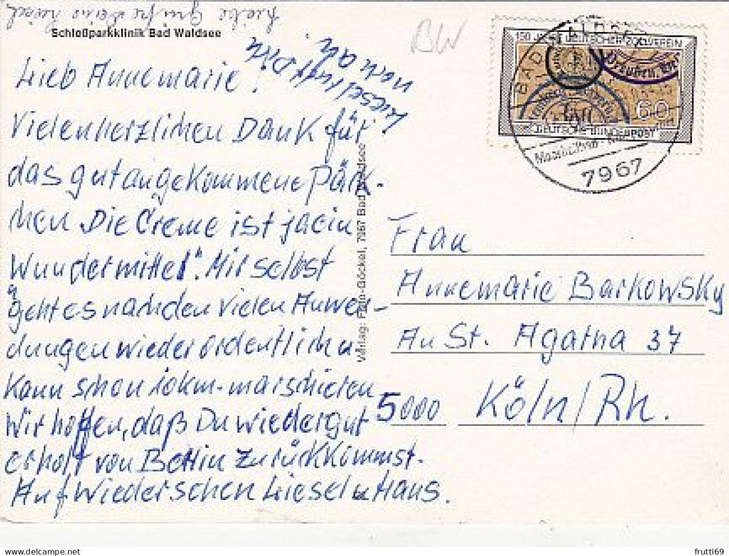 AK 180232 GERMANY - Bad Waldsee - Schloßparkklinik - Bad Waldsee