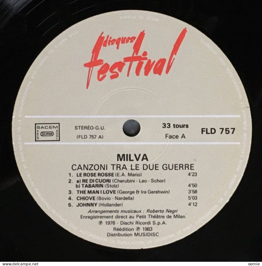 MILVA  °  CANZONI  TRA LE DUE GUERRE - Otros - Canción Italiana